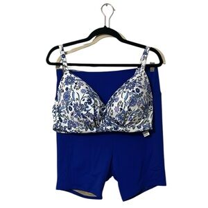 Swimsuits for All 2 Piece Bikini Top and Swim shorts 38DD and bottoms 16